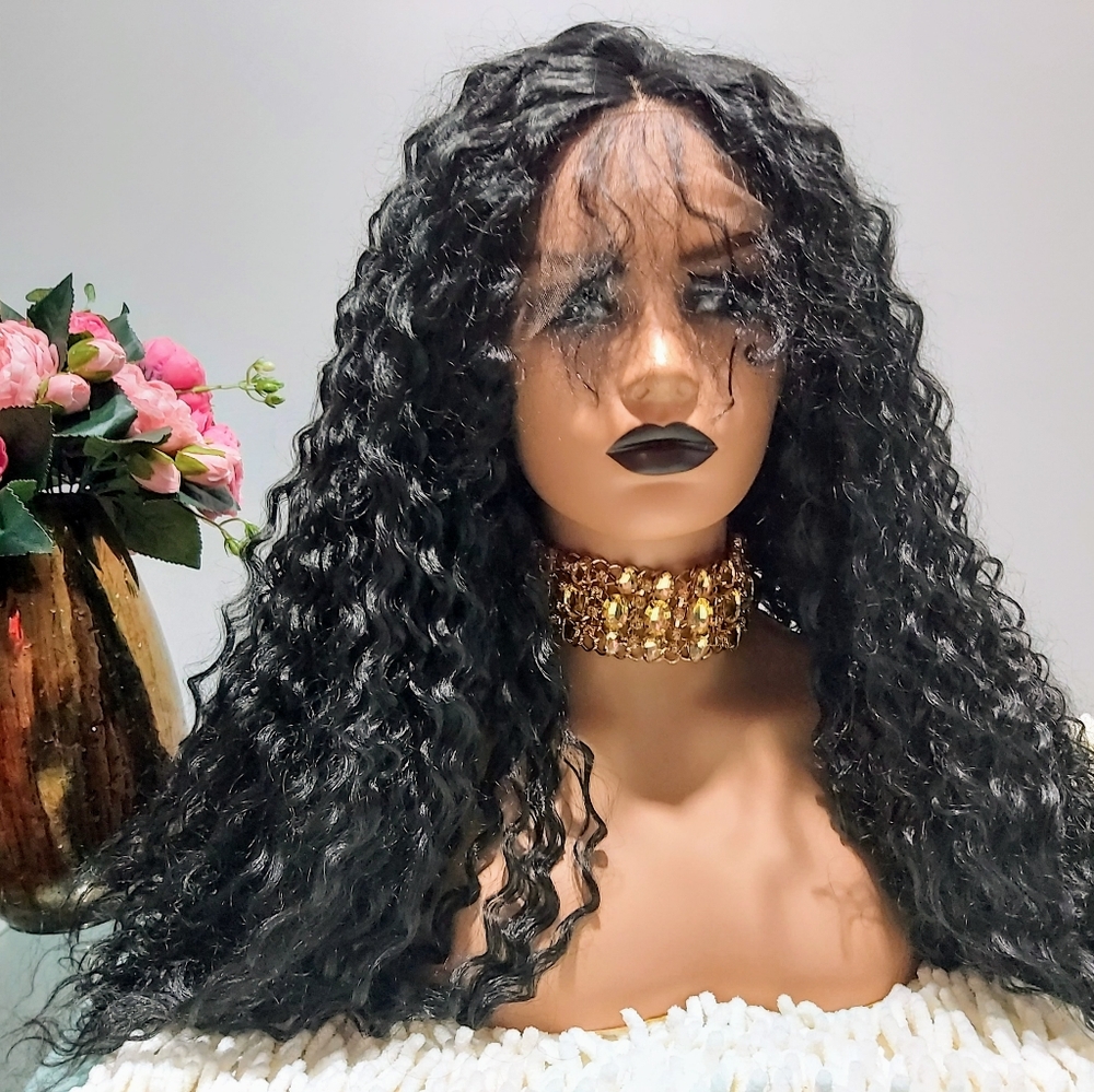 20" Curly hair lace Front wig
